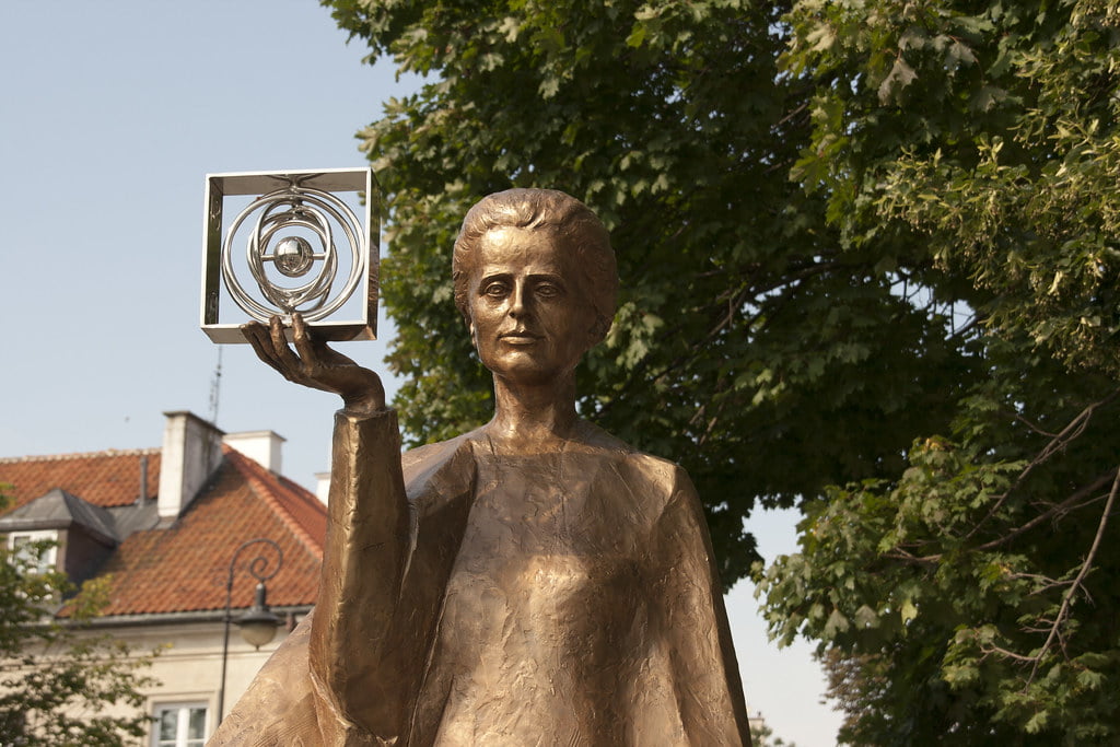 Statua di Marie Curie a Varsavia