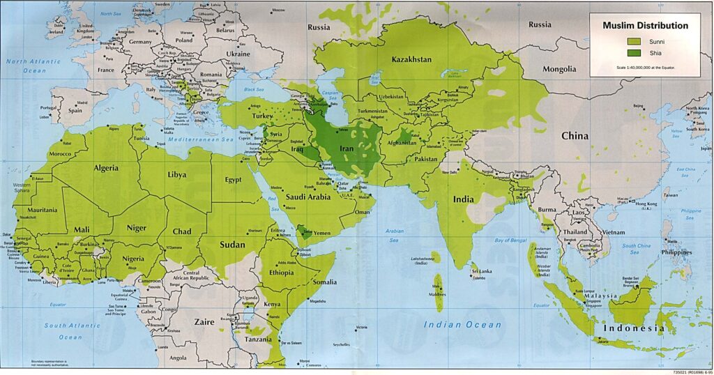 condizione delle donne in Medio Oriente mondo arabo mappa