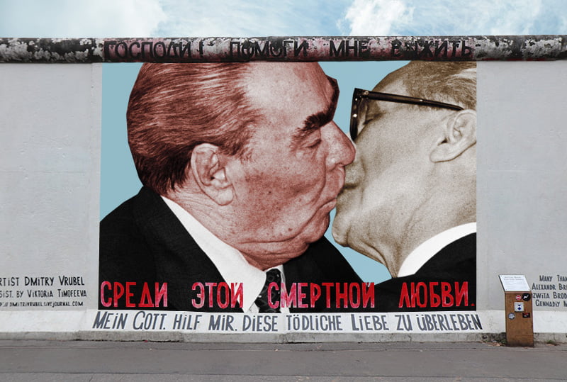 Graffito muro di Berlino 